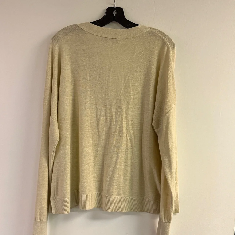 NWT Loft Drop Shoulder Cardigan in Color Polished Stone Size XL - Picture 4 of 5